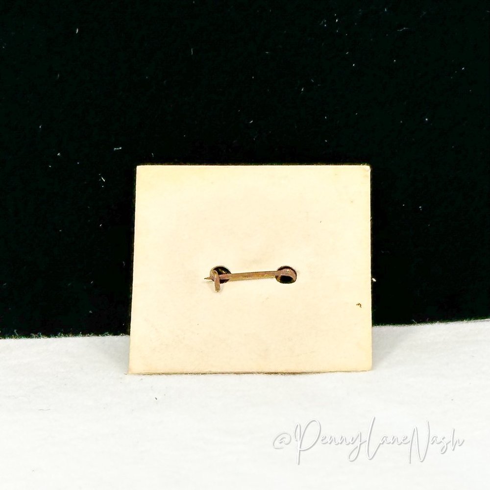 Vintage Small Schwinn Bicycle Golden Pin Lapel - Picture 2 of 2
